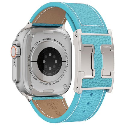 Litschi-Lederarmband für Apple Watch