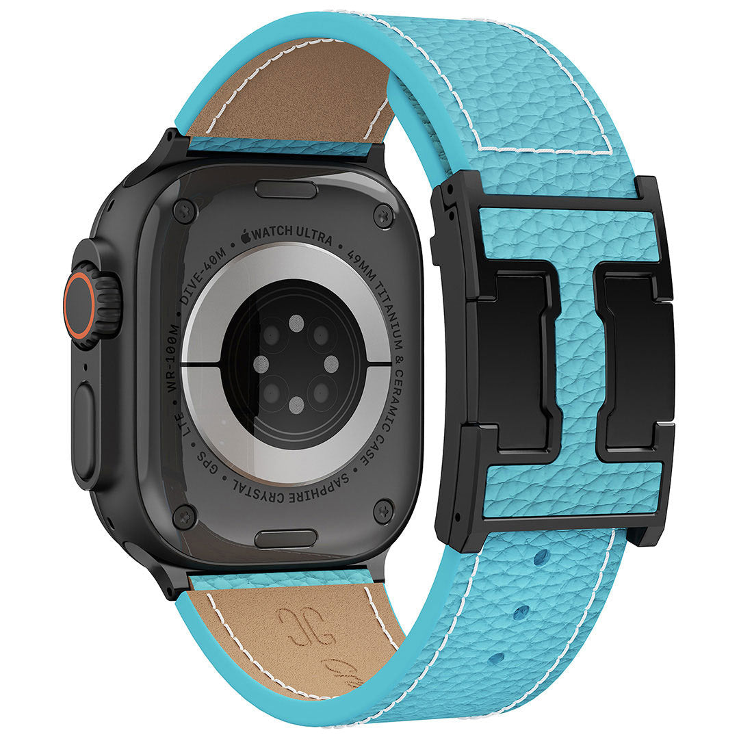 Litschi-Lederarmband für Apple Watch