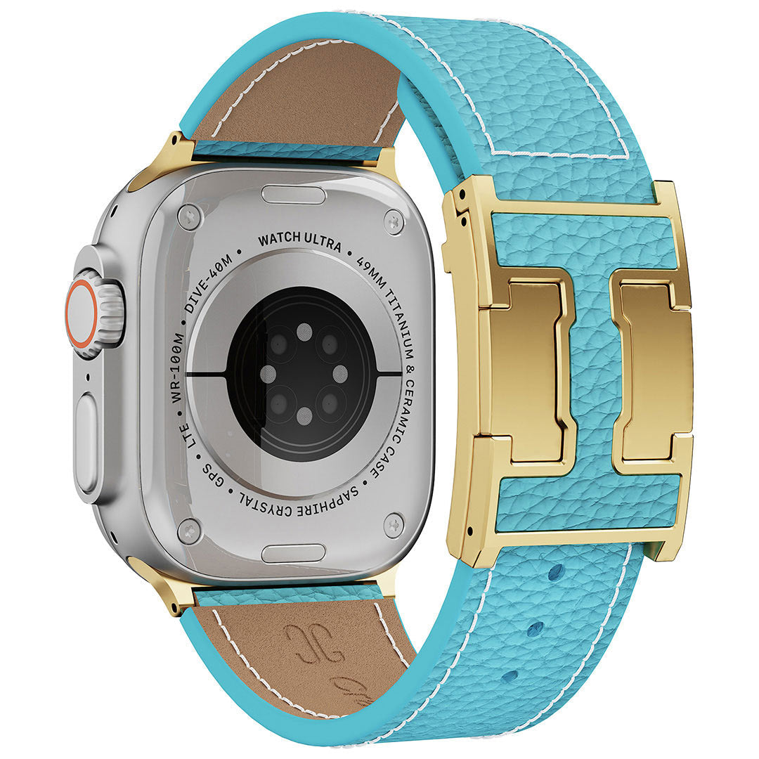 Litschi-Lederarmband für Apple Watch