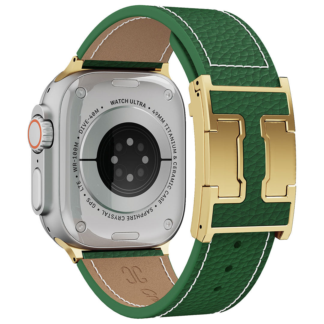 Litschi-Lederarmband für Apple Watch