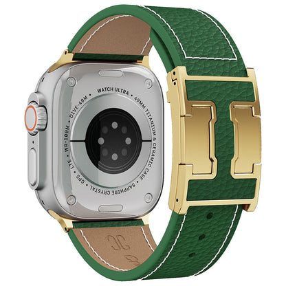 Litschi-Lederarmband für Apple Watch