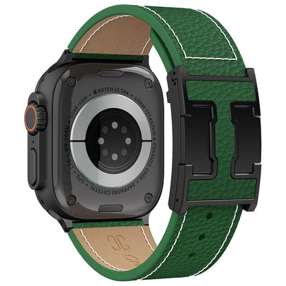 Litschi-Lederarmband für Apple Watch