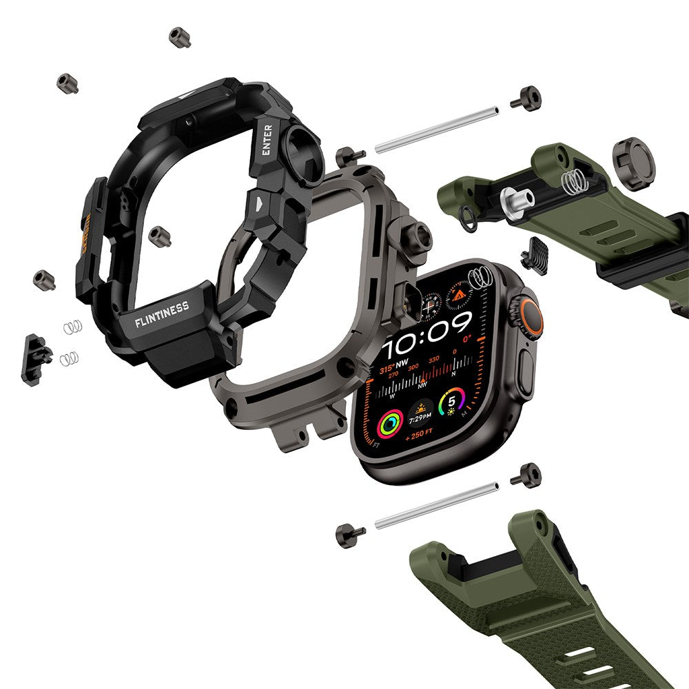 Fortress Case & Silicone Band for Apple Watch Ultra 49mm