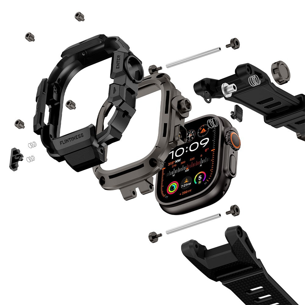 Fortress Case & Silicone Band for Apple Watch Ultra 49mm