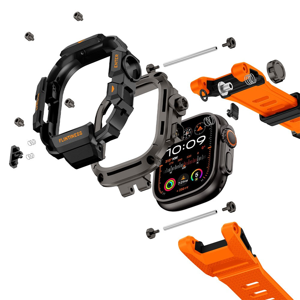 Fortress Case & Silicone Band for Apple Watch Ultra 49mm