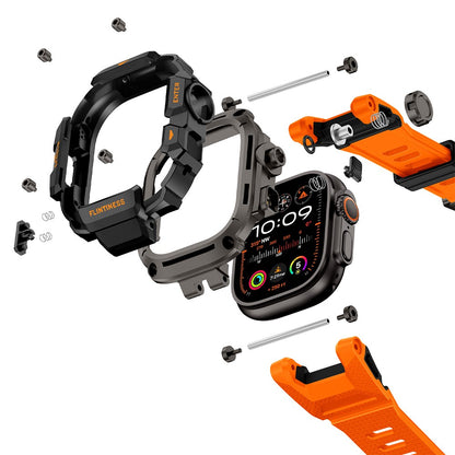 Fortress Case & Silicone Band for Apple Watch Ultra 49mm