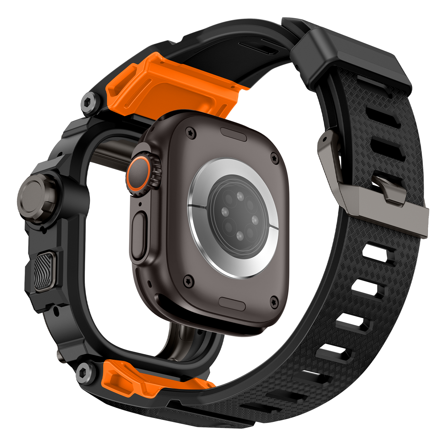 Fortress Case & Silicone Band for Apple Watch Ultra 49mm