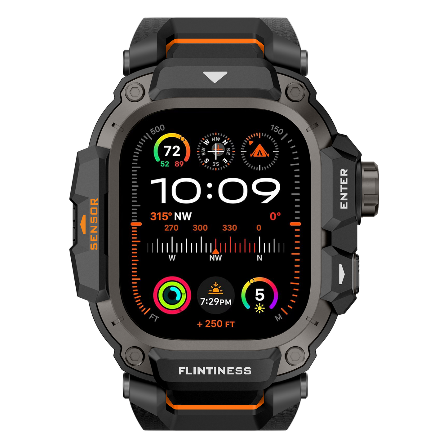 Fortress Case & Silicone Band for Apple Watch Ultra 49mm