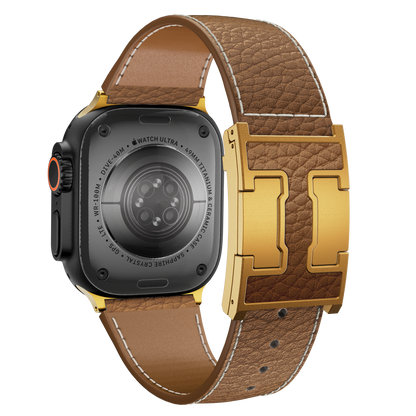 Lychee Leather Band For Apple Watch