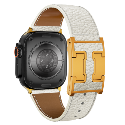 Lychee Leather Band For Apple Watch