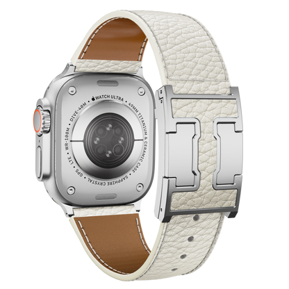 Lychee Leather Band For Apple Watch