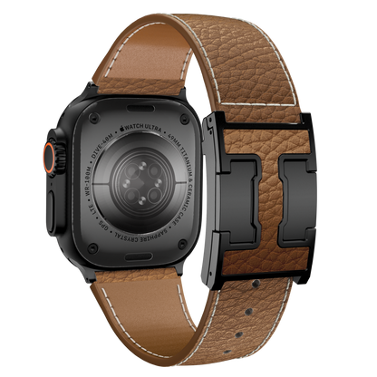 Lychee Leather Band For Apple Watch