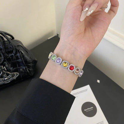 Rainbow Rhinestone Apple Watch Strap