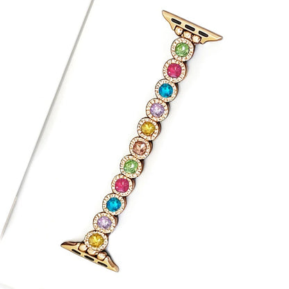 Rainbow Rhinestone Apple Watch Strap