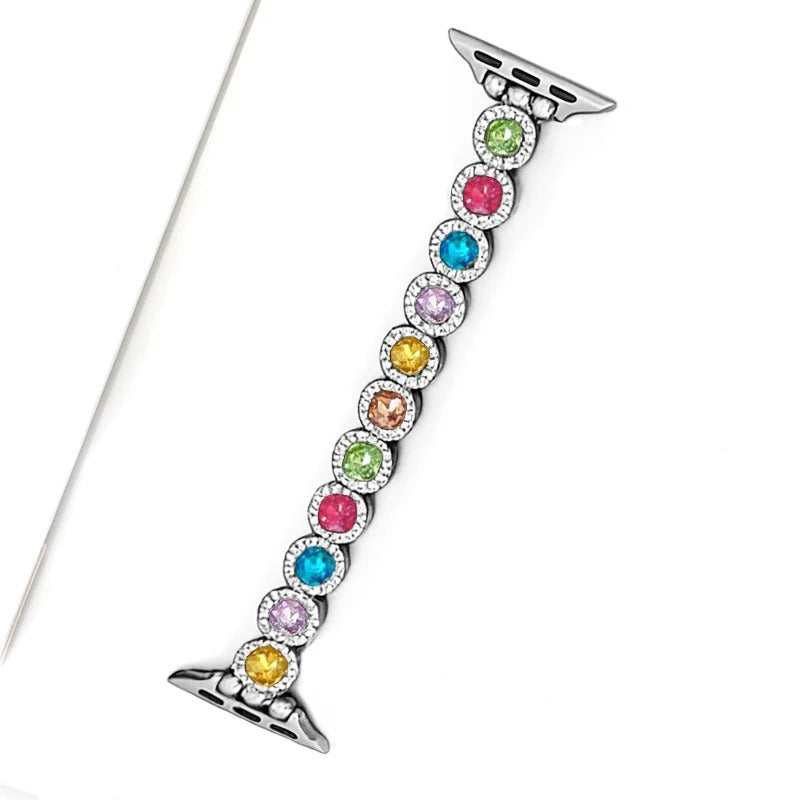 Rainbow Rhinestone Apple Watch Strap