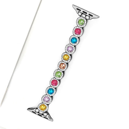 Rainbow Rhinestone Apple Watch Strap