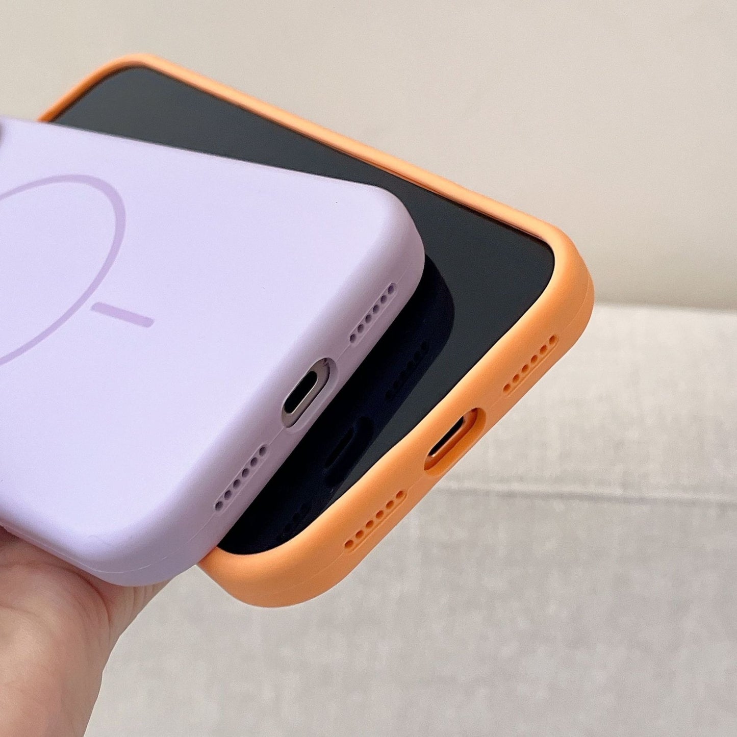 Magnetic Silicone Case For iPhone