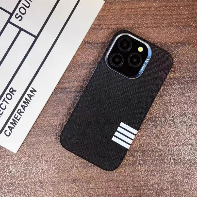 Linen Texture Magnetic Case For iPhone