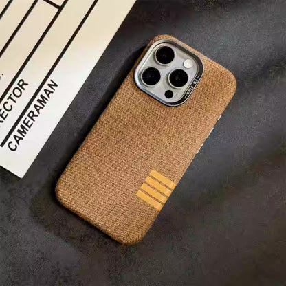Linen Texture Magnetic Case For iPhone