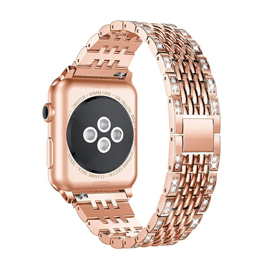 Shiny Stainless Steel Strap For Apple Watch