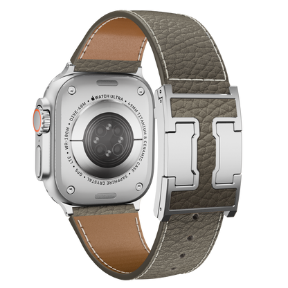Lychee Leather Band For Apple Watch