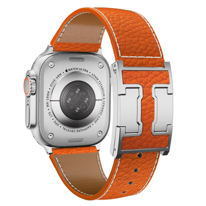 Lychee Leather Band For Apple Watch